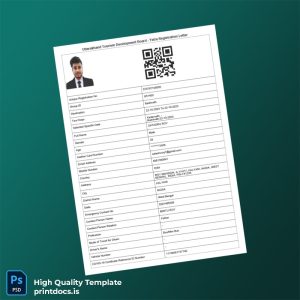 Printable India UTDB Yatra Registration Letter Template (Word & PDF) Image Preview - PrintDocs