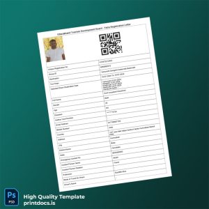 Printable India Uttarakhand Tourism Development Board Yatra Registration Letter Template (Word & PDF) Image Preview - PrintDocs