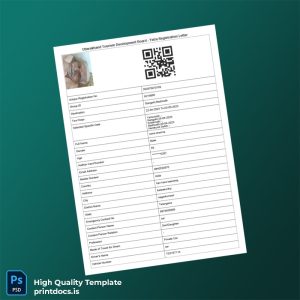 Printable India Yatra Registration Certificate Template (Word & PDF) Image Preview - PrintDocs