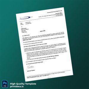 Printable India i-Process Services Employment Verification Letter Template (Word & PDF) Image Preview - PrintDocs