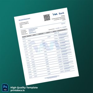 Kenya IM Bank Statement Template in Word and PDF formats