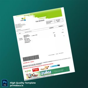 Kenya Wananchi Group K Ltd Editable Internet Bill Template in Word and PDF formats