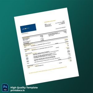 Laos LCNB Bank Statement Template in Word and PDF formats