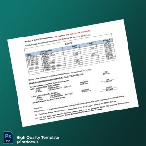 Malaysia CIMB Bank Reconciliation Guide Template in Word and PDF formats