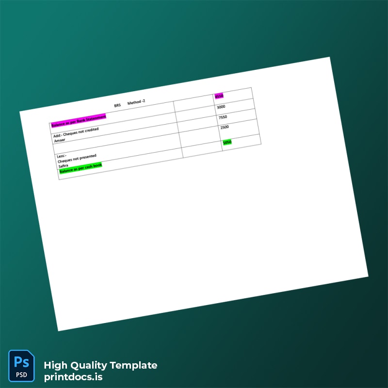 Malaysia Editable BRS Format For Form 4 and Form 5 Template in Word and PDF formats page 7