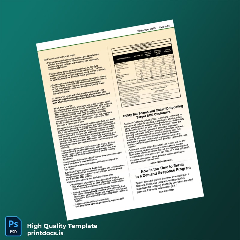 N_A Editable Electricity Bill Template in Word and PDF formats page 8