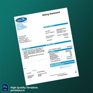 Nigeria Cleaneat Editable Utility Bill Template in Word and PDF formats