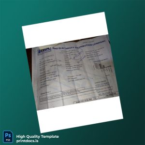 Nigeria Eko Electricity Distribution Company Editable Electricity Bill Template in Word and PDF formats