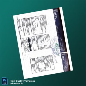 Nigeria IBEDC Editable Utility Bill Template in Word and PDF formats