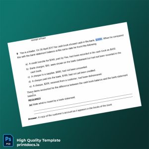 No 9 Yeo Question Bank Statement Definition Template in Word and PDF formats