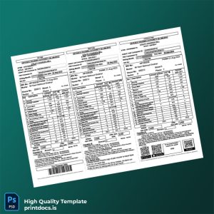 Pakistan Defence Housing Authority Islamabad Editable Utility Bill Template in Word and PDF formats