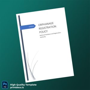 Printable Pakistan NADRA Orphan Registration Policy Template (Word & PDF) Image Preview - PrintDocs