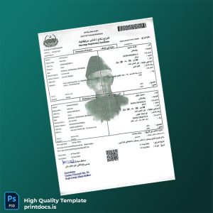 Printable Pakistan Union Council Marriage Registration Certificate Template (Word & PDF) Image Preview - PrintDocs