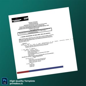 Printable Panama Ministry of Health Food Sanitary Registration Certificate Template (Word & PDF) Image Preview - PrintDocs