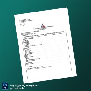 Printable Philippines Asia Reach International Employment Verification Letter Template (Word & PDF) Image Preview - PrintDocs