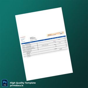 Philippines BPI Bank Statement Template in Word and PDF formats