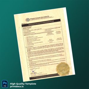 Printable Philippines DENR Certificate of Scrap Buyer s Registration Template (Word & PDF) Image Preview - PrintDocs