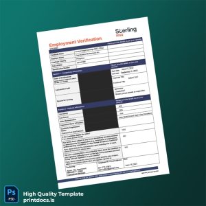 Printable Philippines Erga Builders Multiventures Inc Employment Verification Letter Template (Word & PDF) Image Preview - PrintDocs