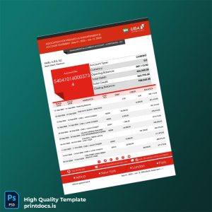 Sierra Leone Africa s Global Bank Bank Statement Template in Word and PDF formats