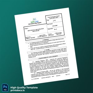 Printable Sierra Leone Maritime Registry Provisional Registration Certificate Template (Word & PDF) Image Preview - PrintDocs