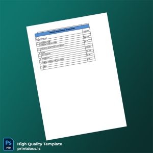 Singapore Editable Living Expenses Template in Word and PDF formats