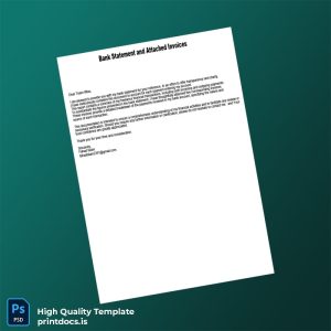 South Africa Bank Statement and Invoices Template in Word and PDF formats