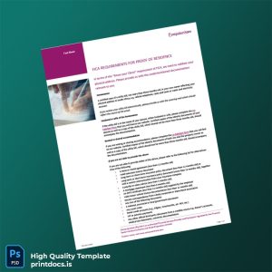 South Africa Computershare Pty Ltd Editable Proof Of Residence Template in Word and PDF formats