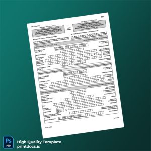 Printable South Africa Department of Transport Application for Duplicate Registration Certificate Template (Word & PDF) Image Preview - PrintDocs