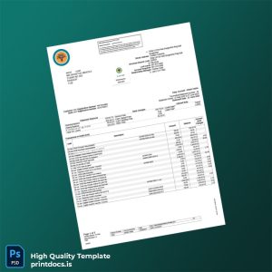 South Africa Easy Account Bank Statement Template in Word and PDF formats