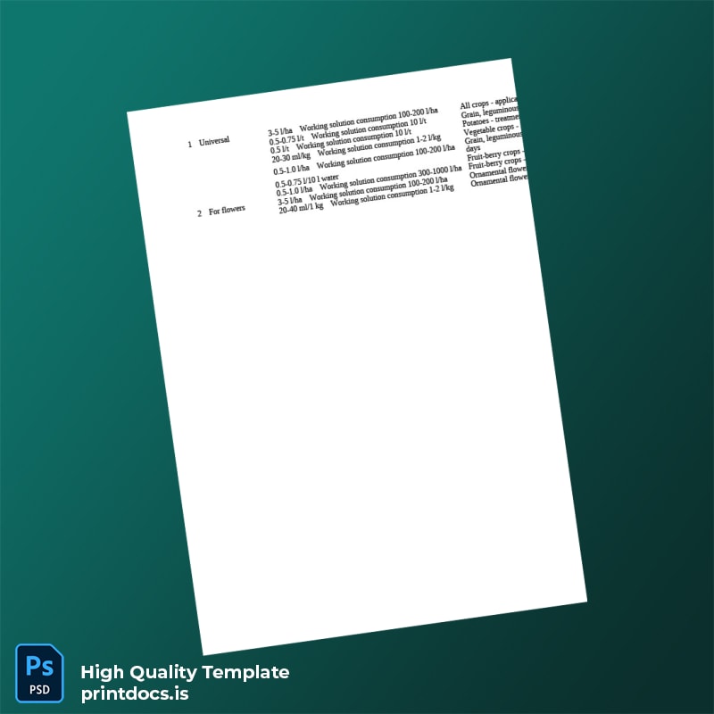 Printable State Registration Certificate for Humic Acids Agrochemical page 4 Image Preview - PrintDocs