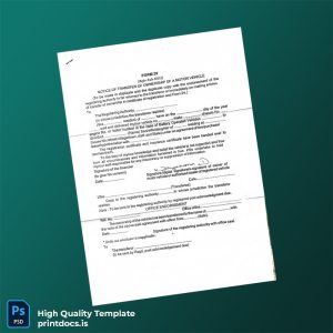 Printable Transfer of Name Certificate Template (Word & PDF) Image Preview - PrintDocs