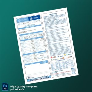 Turkey Istanbul Water And Sewerage Administration Editable Water Bill Template in Word and PDF formats