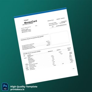 USA Walmart Bank Statement Template in Word and PDF formats