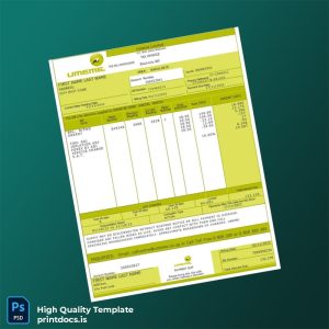 Uganda Umeme Editable Utility Bill Template in Word and PDF formats