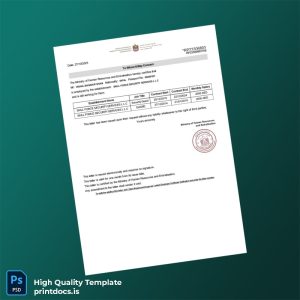 Printable United Arab Emirates Skill Force Security Services LLC Employment Certificate Template (Word & PDF) Image Preview - PrintDocs