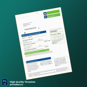 United Kingdom Southern Electric Editable Electricity Bill Template in Word and PDF formats