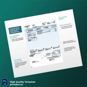 United States CenterPoint Energy Editable Gas Bill Template in Word and PDF formats