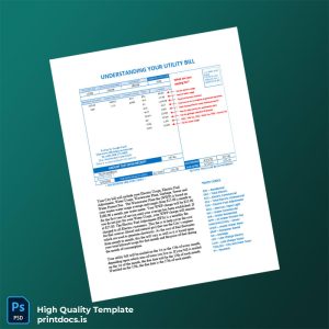 United States City Of Augusta KS Editable Electricity Bill Template in Word and PDF formats