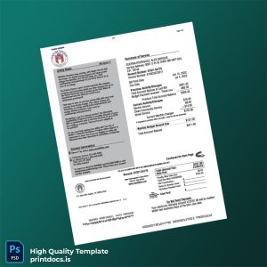 United States City Of Austin Editable Utility Bill Template in Word and PDF formats