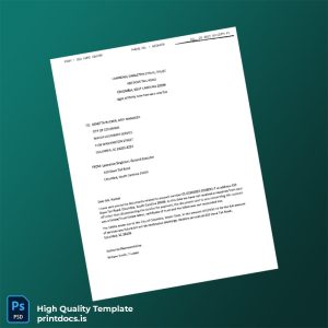 United States City Of Columbia Water Department Editable Utility Bill Template in Word and PDF formats