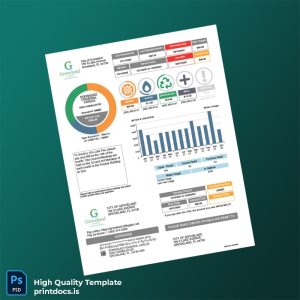 United States City Of Groveland Editable Utility Bill Template in Word and PDF formats