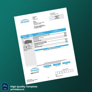 United States ENGIE Resources LLC Editable Utility Bill Template in Word and PDF formats