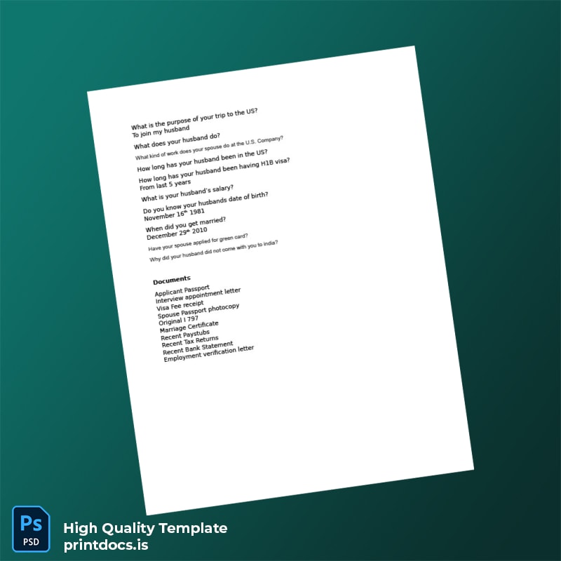 Printable United States Employment Verification Letter Template (Word & PDF) Image Preview - PrintDocs