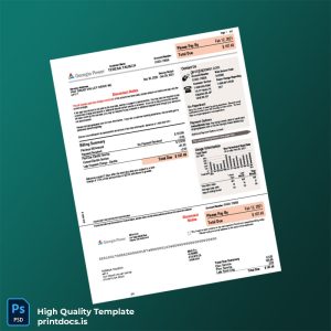 United States Georgia Power Editable Disconnect Notice Template in Word and PDF formats