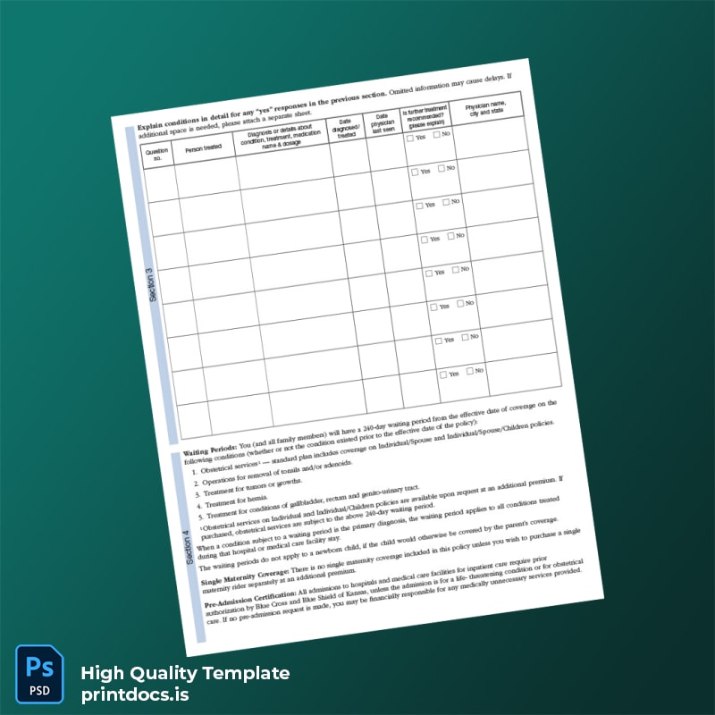 Printable United States Income Verification Letter Template in Word and PDF formats page 5 Image Preview - PrintDocs