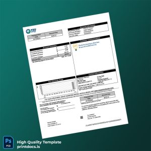 United States TXU Energy Editable Electricity Bill Template in Word and PDF formats