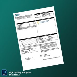 United States TXU Energy Editable Utility Bill Template in Word and PDF formats