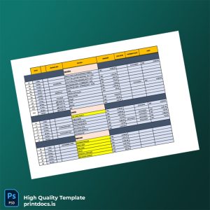 Unknown Editable Invoice Template in Word and PDF formats