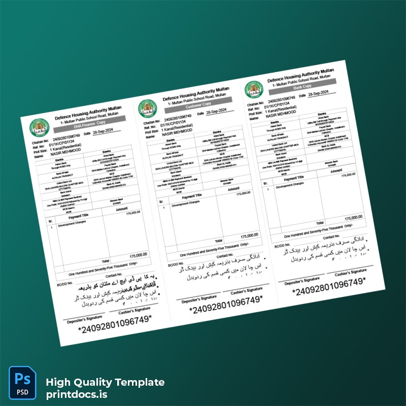 Utility Bills Only Editable Bank Statement Template in Word and PDF formats