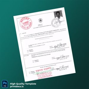Printable Vat Registration Certificate Template (Word & PDF) Image Preview
